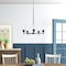 Designers Fountain Westin 5 Light Modern Matte Black with Clear Glass Shades Chandelier For Dining Rooms 95785-MB - alternate 2